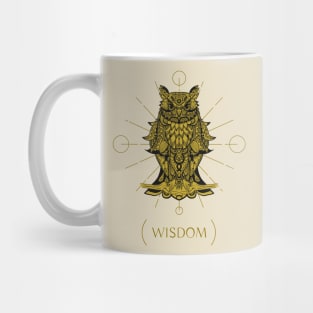 Cool Mandala Owl Wisdom Mug